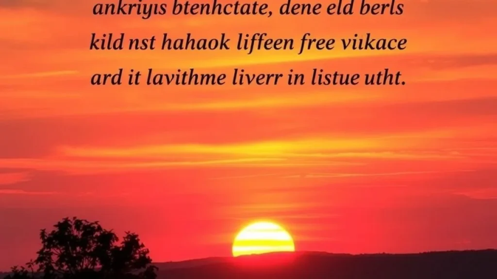Inspirational Quote Sunset Captions