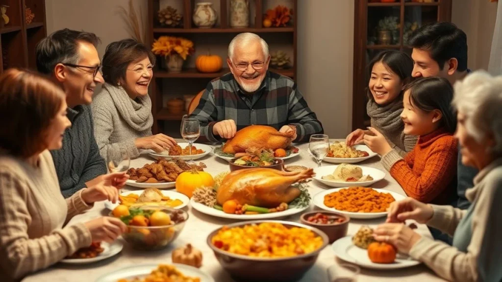 Thanksgiving captions for family.