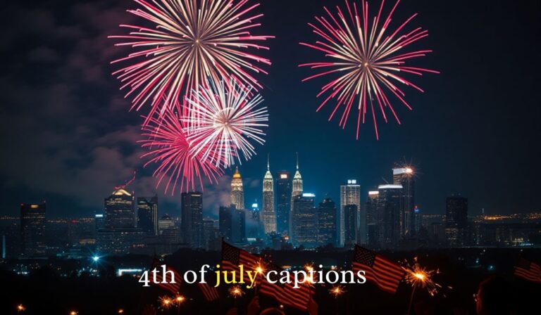 4th of july captions